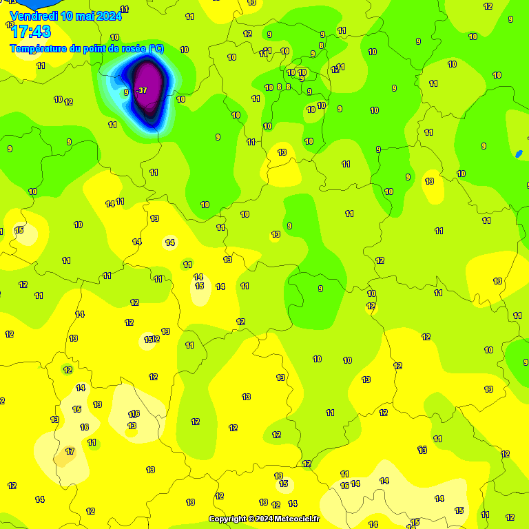 Temperature - point de rose